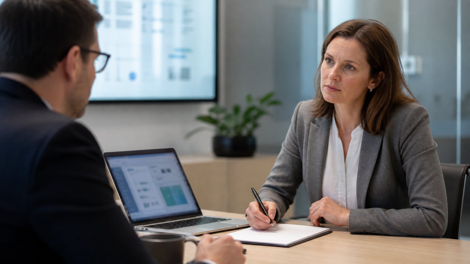 Medewerker plant software-updates tijdens een normale werkdag